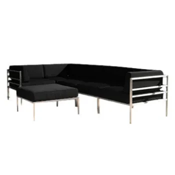 Lounge sofa set, aluminum frame