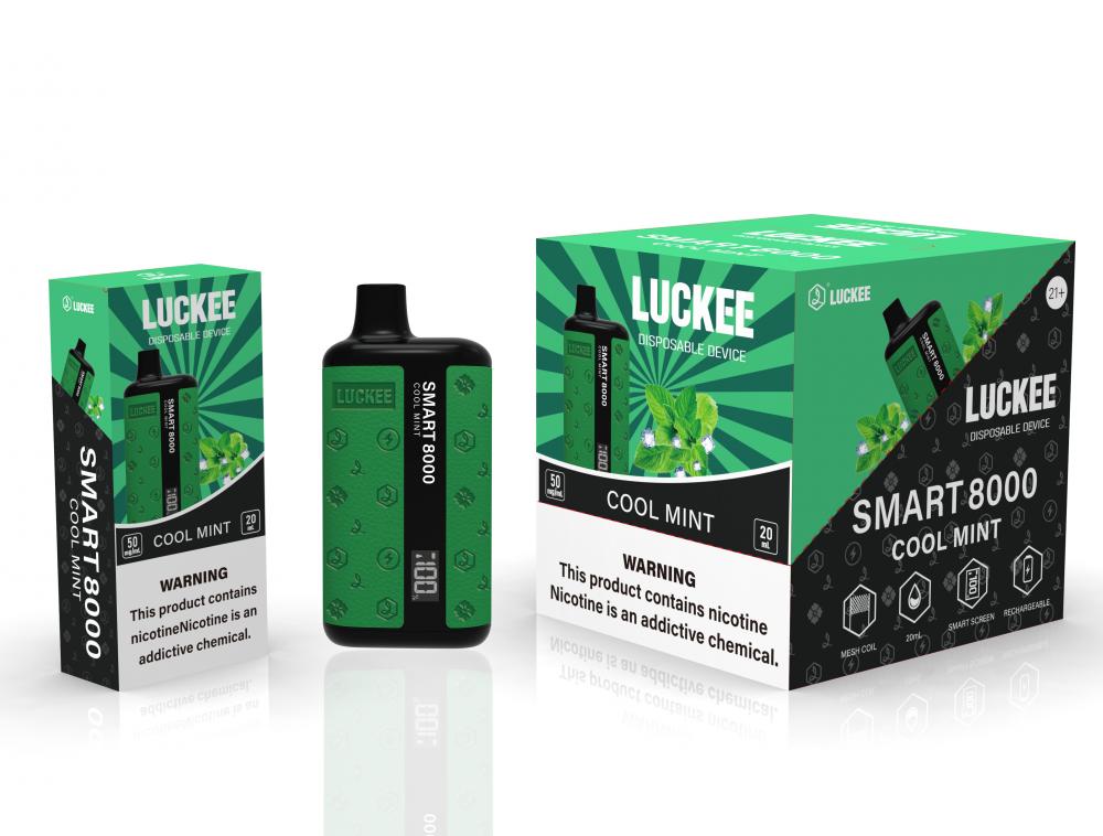 Premium Luckee Smart 8000 Puffs Preço de vape descartável