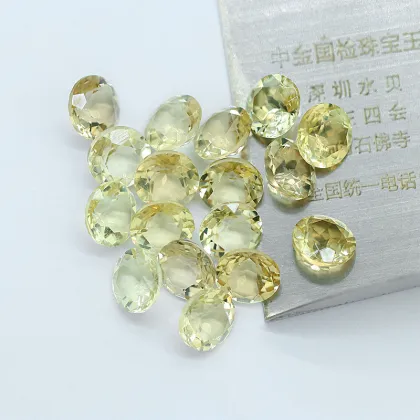 Natural Lemon Crystal Egg Shape Beautiful Lemon Quartz