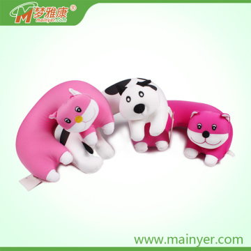 3D Animal Shape Printing Micro Beads Child Neck pillow Customized Design Style for Children Gift