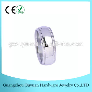 2016 High polished unique couple titanium ring designs fashion jewelry