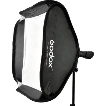 Godox 80x80cm S-Shape Foldable Softbox with S Chuck Holder and Carrying Case
