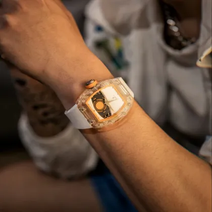 Classic Automatic Mechanical Men's Watch with Crystal Dial