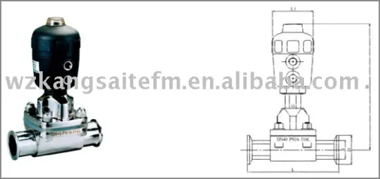 Sanitary Pneumatic Diaphragm Valve