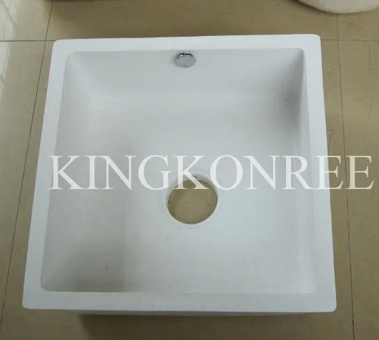 Matt Acrylic Resin Kitchen Sinks Kkr Producer Square Single Sink / Solid Surface Sinks