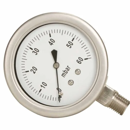 All Stainless Steel Pressure Gauge 316ss