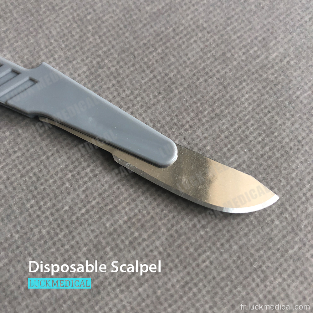 Blade scalpel médical jetable stérilisé