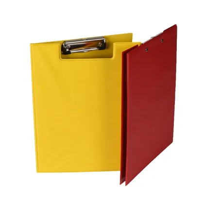 Foldable Presentation Basketball Clipboard - PVC Double Sided Clipboard with Cover