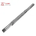 ISO Certified PVC Profile Pipes Bimetallic Parallel Twin Screw at Barrel