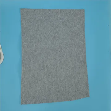 Clothing filled with Grey needle-punched cotton