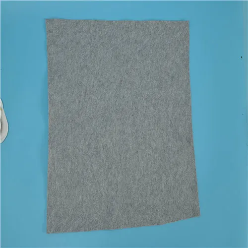 Clothing filled with Grey needle-punched cotton