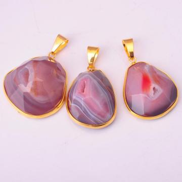 Natural Drusy Cave Agate jewelry pendant Necklace