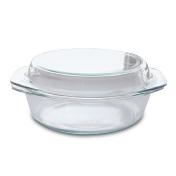 Oven Dish with Cover, Borosilicate Glass Ovenware