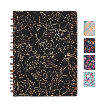Custom Logo Wholesale Portable Flower Hardbound A5 Notebook