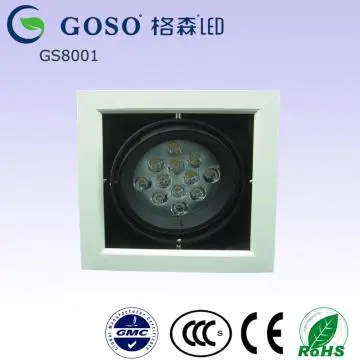 12W aluminium led  grille light