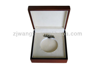 high quality custom wooden coin gift box