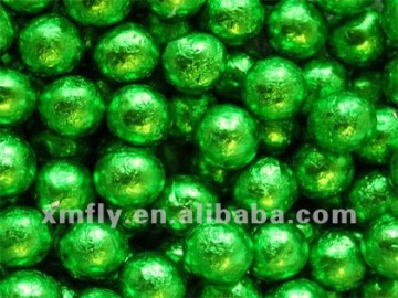 colors foil Balls shape milk compound chocolate candy