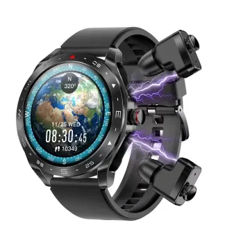 Phone In-Ear Headphone, TWS Smart Watch, 400mAh Battery, Smartwatch Earbuds, Headset 2-in-1 Smart Bracelet with Touch Screen