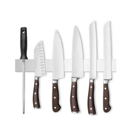 Stainless Steel Magnetic Knife Bar - Multi-Purpose Knife Holder & Strip