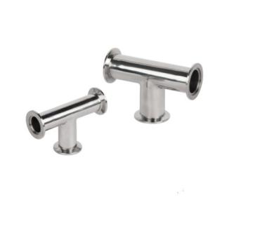 Stainless Steel 304 316 Vacuum Fitting Cross Tee with Flanges - Quick Assembly