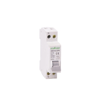 IEC60898-1 & IEC60947 Certified 18mm MCB DPN Circuit Breaker with CE Mark 10A-20A, Neutral B C D Curve