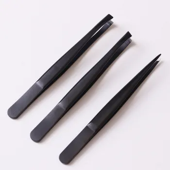Private Label Black Eyebrow Tweezer Sets - Wholesale Brow Tool Kits