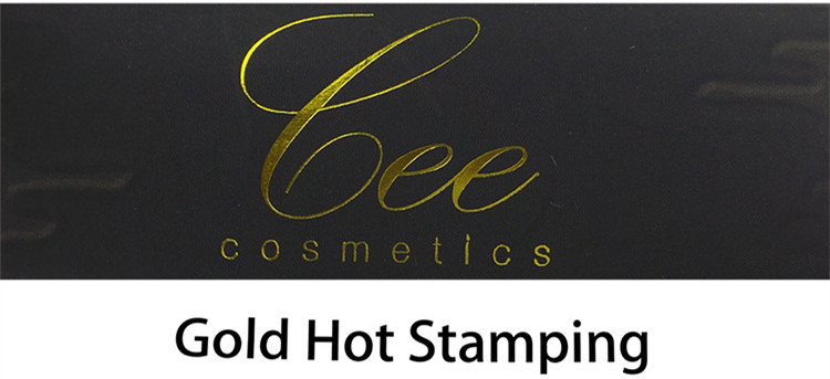 Black UV/Gold Stamping Lipstick Coated Paper Box