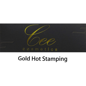 Black Custom Gold Hot Stamping Flat Lipstick Boxes