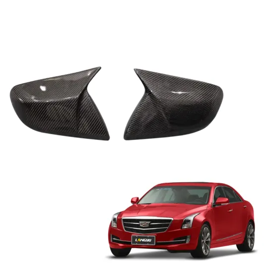 Carbon Fiber Side View Mirror Cover for Cadillac ATS 2013-2019