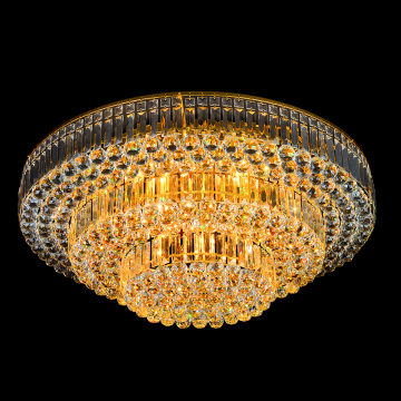 Luxury Large K9 Crystal LED Chandelier for Living Room Ceiling