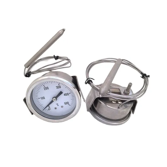 Stainless Steel Industrial Pressure Thermometer Gas Capillary Thermometer