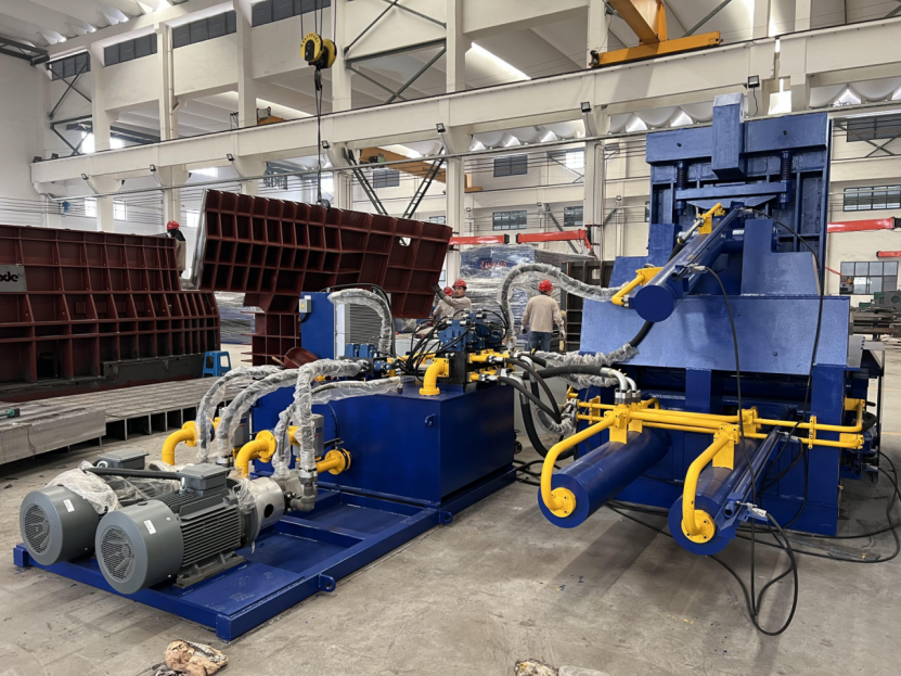 Scrap Metals Ferrous And Non-ferrous Parts Recycling Baler