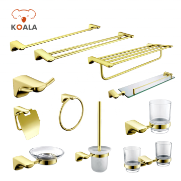China Copper Stainless Steel Chrome Golden Black Hotel Bathroom Accessories