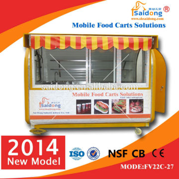 Western popular design fast food trolley