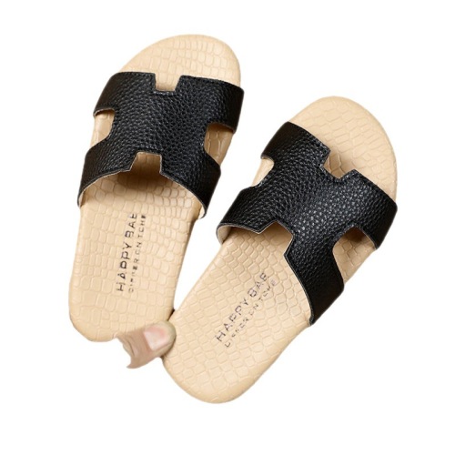 Barn pu tofflor mode baby sandaler
