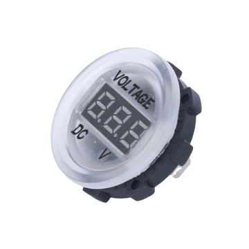 WelfNobl 12/24 V Voltímetro digital de automóvil - Calibre Volt LED personalizable para bote para automóvil