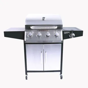outdoor Smokeless Commercial Balcony Barbecue Rotary Stainless Steel Portable Bbq Gas Grill