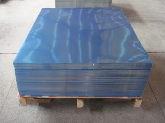 polished metal sheet for lighting and lamp