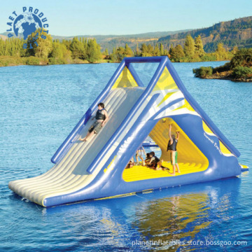 Inflatable Water Slide with Trampline (PLWG10-015)