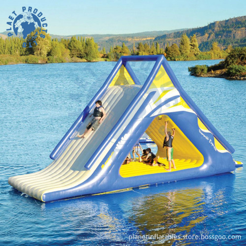 Inflatable Water Slide with Trampline (PLWG10-015)