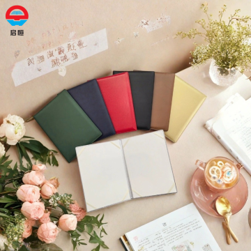 پوشه چرمی با دوخت لبه و فضای خالی