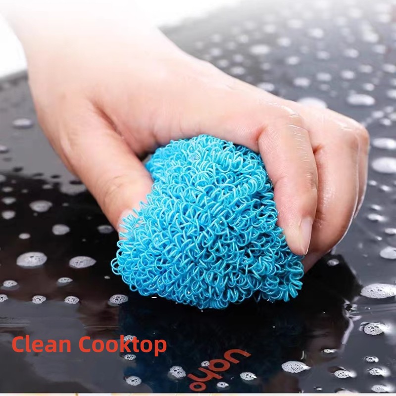 Cleaning Scourer With Handle