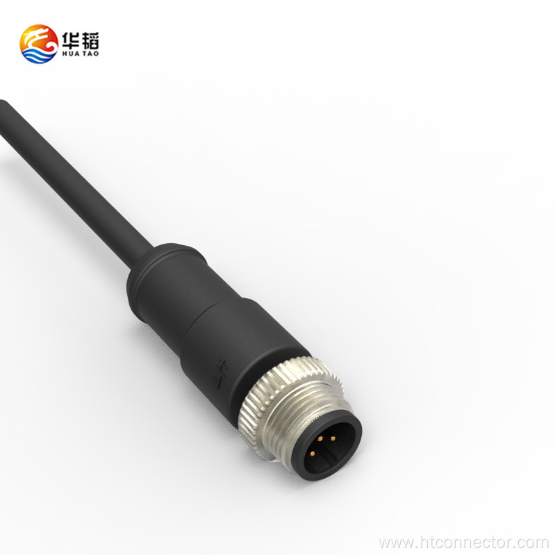 M12 B CODE Waterproof Connector Male straight head