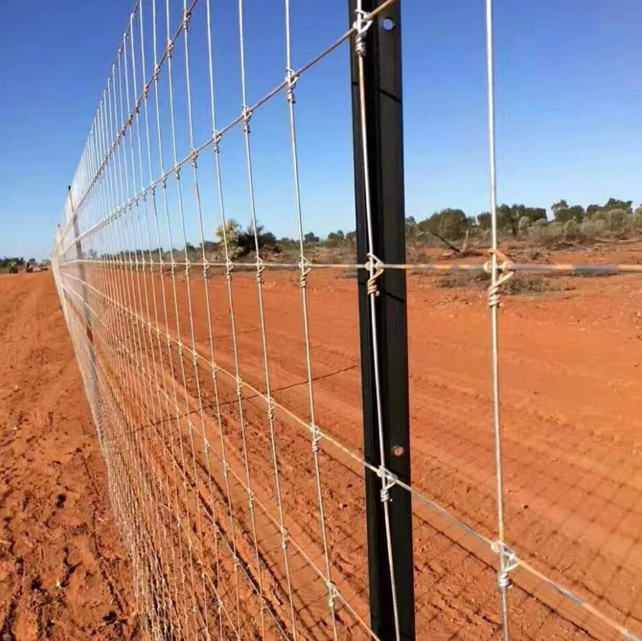 Cerca de dobradiça de campo galvanizado pesado