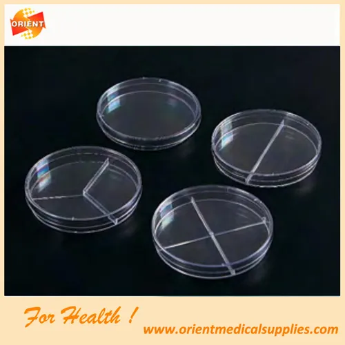 Glass/Plastic Petri Dish for laboratory Hospital use