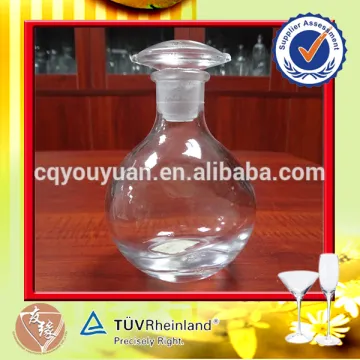 150ml unique round shaped glass oil and vinegar bottle with glass cork