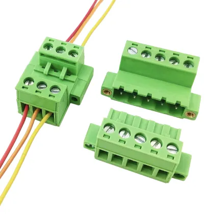 Equipped with fixed screws, solderless docking and pluggable wiring terminals