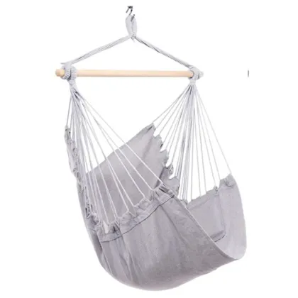 Outdoor Canvas Hammocks Hanging Portable Folding Hammock Chair With Pillow