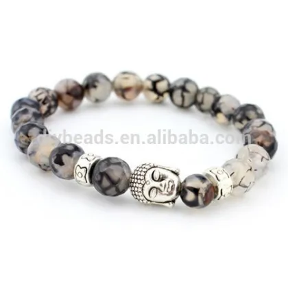 New fashion Bead bracelet with Buddha head charm