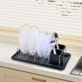 Organizador de armazenamento de cozinha Rack Rack Metal Dish Rack Solter com bandeja